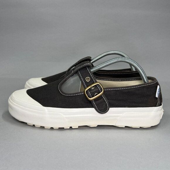 Vans Shoes Women's Size 10 Gray Canvas Slip On Platform Athletic Casual Sneakers - Picture 4 of 13